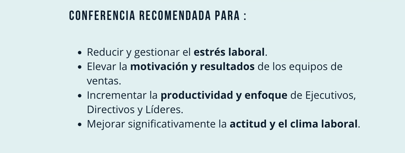 Conferencias, cursos y talleres para las empresas